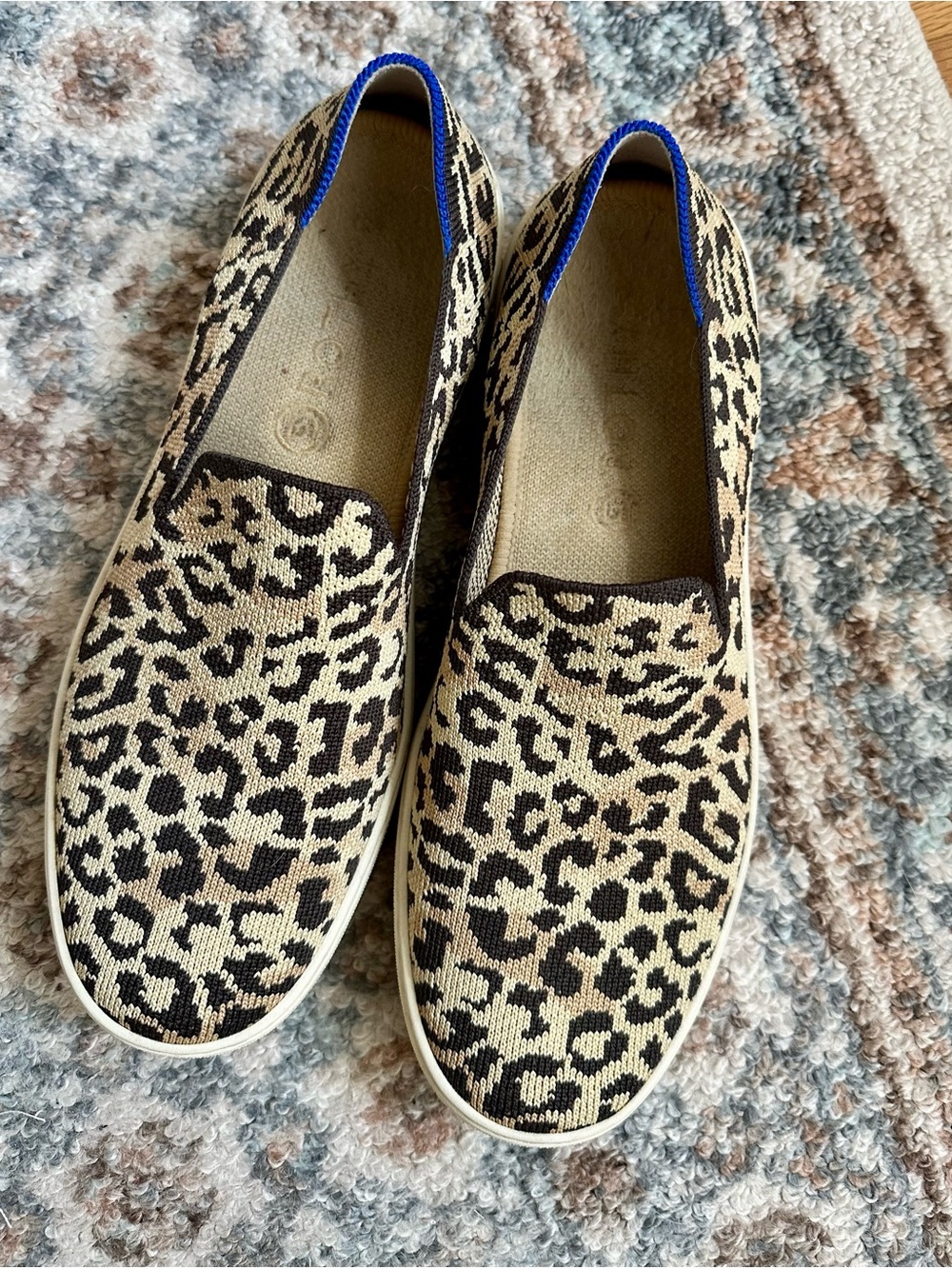 Rothy's Leopard Print The Slip On Sneaker size 9